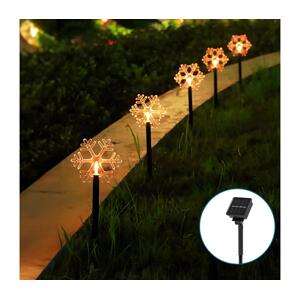 B.V.  - LED Solární vánoční svítidlo LED/0,054W/1,2V 1m IP65 teplá bílá