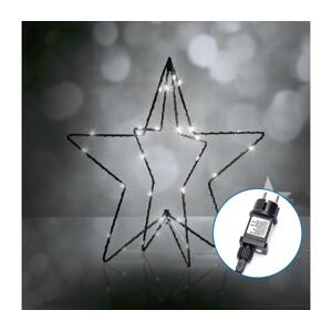 B.V.  - LED Venkovní vánoční dekorace 3,6W/230V hvězda 30cm IP44 studená bílá