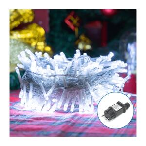 B.V.  - LED Venkovní vánoční řetěz 200xLED/8 funkcí 23m IP44 studená bílá B103031OQ