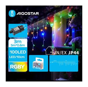 B.V.  - LED Venkovní vánoční řetěz 100xLED/8 funkcí 8x0,6m IP44 multicolor