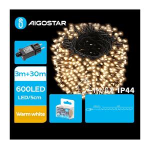 B.V.  - LED Venkovní vánoční řetěz 600xLED/8 funkcí 33m IP44 teplá bílá B103031PU