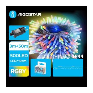 B.V.  - LED Venkovní vánoční řetěz 500xLED/8 funkcí 53m IP44 multicolor B103031PE