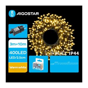 B.V.  - LED Venkovní vánoční řetěz 400xLED/8 funkcí 13m IP44 teplá bílá B103031OC