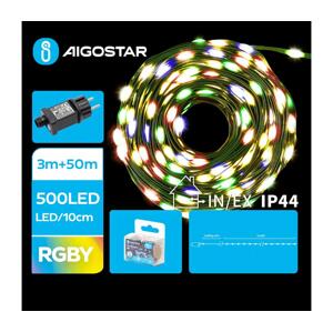 B.V.  - LED Venkovní vánoční řetěz 500xLED/8 funkcí 53m IP44 multicolor