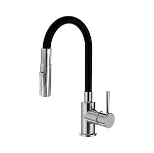 ALVEUS ALVEUS KI112111 - Dřezová baterie s flexibilním ramínkem BEA 47 cm chrom/černá