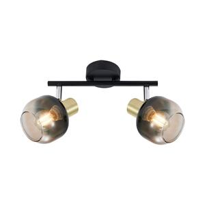 Prezent Prezent  - Bodové svítidlo PEGAS 2xE14/40W/230V černá/kouřová