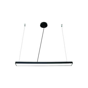 LED Lustr na lanku LED/32W/230V 4000K pr. 120 cm černá