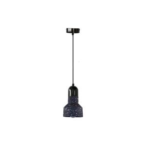 Lustr na lanku TERRAZZO 1xE27/60W/230V pr. 12 cm černá