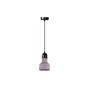 Lustr na lanku TERRAZZO 1xE27/60W/230V pr. 12 cm červená