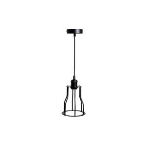 Lustr na lanku 1xE27/60W/230V pr. 15 cm černá