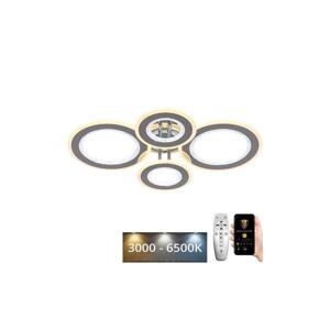 LED Stmívatelný přisazený lustr LED/100W/230V 3000-6500K + dálkové ovládání