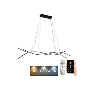 LED Stmívatelný lustr na lanku LED/80W/230V 3000-6500K + dálkové ovládání