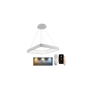 LED Stmívatelný lustr na lanku LED/55W/230V 3000-6500K bílá + dálkové ovládání