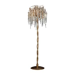 Křišťálová stojací lampa 5xG9/40W/230V zlatá