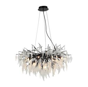 Křišťálový lustr na lanku 12xG9/40W/230V černá