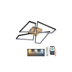 LED Stmívatelné stropní svítidlo LED/115W/230V 3000-6500K hnědá/černá + DO