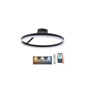 LED Stmívatelný přisazený lustr LED/40W/230V 3000-6500K černá + dálkové ovládání
