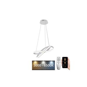 LED Stmívatelný lustr na lanku LED/70W/230V 3000-6500K bílá + dálkové ovládání