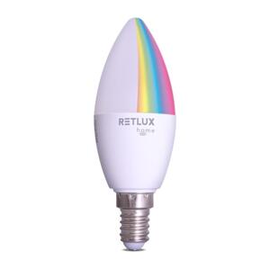 LED RGBW Stmívatelná žárovka C37 E14/4,5W/230V 2700-6500K Wi-Fi Tuya