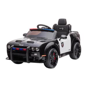 Buddy Toys Elektrické autíčko Dodge Challenger Policie 50W/4500 mAh  černá/bílá