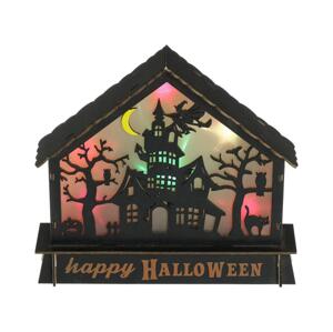 LED Dekorace HALLOWEEN LED/2xAA/multicolor strašidelný dům