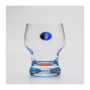 Sada 6x sklenice Katka 130 ml modrá červená
