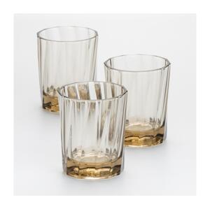 Sada 3x sklenice Berny 185 ml kouřová