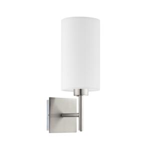 Eglo Eglo - Nástěnné svítidlo TUNJA 1xE27/60W/230V matný chrom/bílá