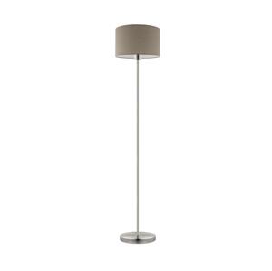 Eglo Eglo - Stojací lampa TUNJA 1xE27/60W/230V matný chrom/taupe