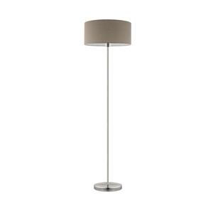 Eglo Eglo - Stojací lampa TUNJA 1xE27/60W/230V matný chrom/taupe