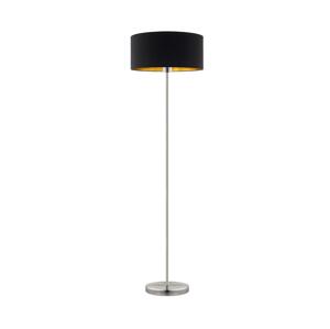 Eglo Eglo - LED Stojací lampa TUNJA 1xE27/60W/230V matný chrom/černá