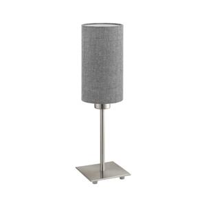 Eglo Eglo - Stolní lampa TUNJA 1xE27/60W/230V 26,5 cm matný chrom/šedá