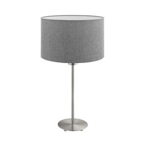 Eglo Eglo - Stolní lampa TUNJA 1xE27/60W/230V 38,5 cm matný chrom/šedá