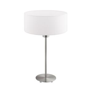 Eglo Eglo - Stolní lampa TUNJA 1xE27/60W/230V 38,5 cm matný chrom/bílá