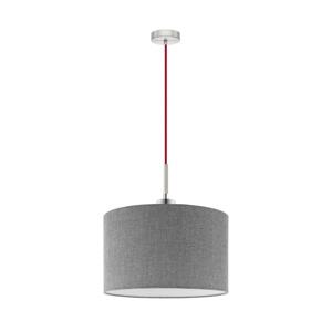 Eglo Eglo - Lustr na lanku TUNJA 1xE27/60W/230V šedá
