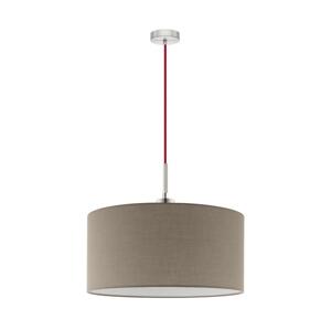 Eglo Eglo - Lustr na lanku TUNJA 1xE27/60W/230V taupe