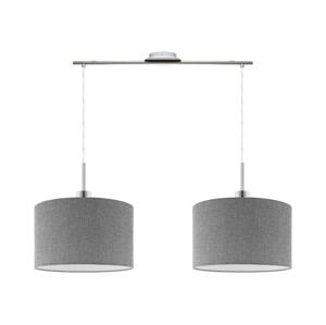 Eglo Eglo - Lustr na lanku TUNJA 2xE27/60W/230V šedá