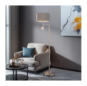 Eglo Eglo - LED Stojací lampa TUNJA 1xE27/60W/230V + LED/2,1W pr. 38 cm chrom/taupe