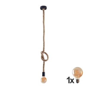 LED Lustr na lanku ROPE 1xE27/8W/230V