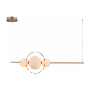 Azzardo Azzardo - Náhradní sklo k lustru SANDRA bílá - velké pr. 22 cm