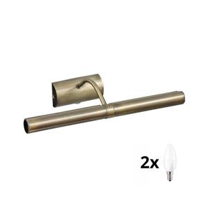 Brilagi Brilagi - LED Obrazové svítidlo DANAE 2xE14/4W/230V 3000K bronzová