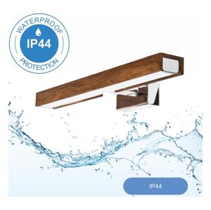 Brilagi Brilagi-LED Koupelnové osvětlení zrcadla WOODY MIRROR LED/8W/230V IP44 dub/chrom