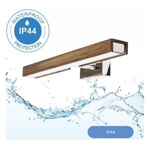 Brilagi Brilagi-LED Koupelnové osvětlení zrcadla WOODY MIRROR LED/8W/230V IP44 dub/chrom