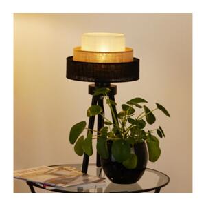 Brilagi Brilagi - Stolní lampa ASPEN LUNETA 1xE27/15W/230V černá/béžová/krémová