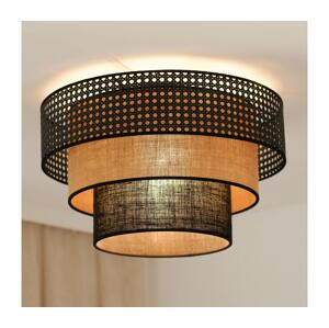 Brilagi Brilagi - Stropní svítidlo DAKOTA LUNETA 1xE27/15W/230V pr. 45 cm černá/béžová
