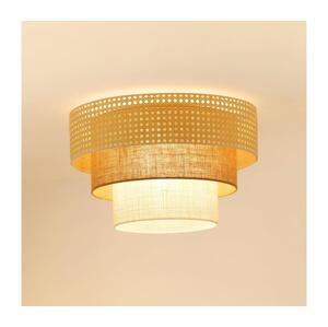 Brilagi Brilagi-Stropní svítidlo CEDAR LUNETA 1xE27/15W/230V pr. 45 béžová/hnědá/krémová