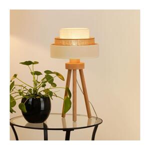 Brilagi Brilagi - Stolní lampa DENVER LUNETA 1xE27/15W/230V béžová/hnědá/krémová