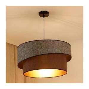Brilagi Brilagi - Lustr na lanku VEGAS SHINE 1xE27/15W/230V pr. 50 cm šedá/hnědá