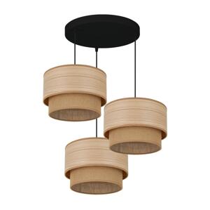 Brilagi Brilagi - Lustr na lanku MONTANA BOHO 3xE27/15W/230V hnědá/černá