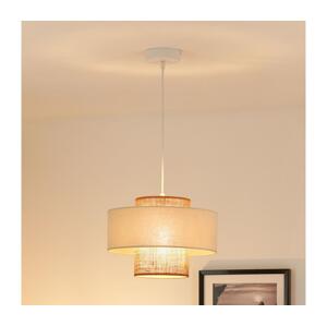 Brilagi Brilagi - Lustr na lanku DALLAS 1xE27/15W/230V pr. 30 cm hnědá/krémová/bílá